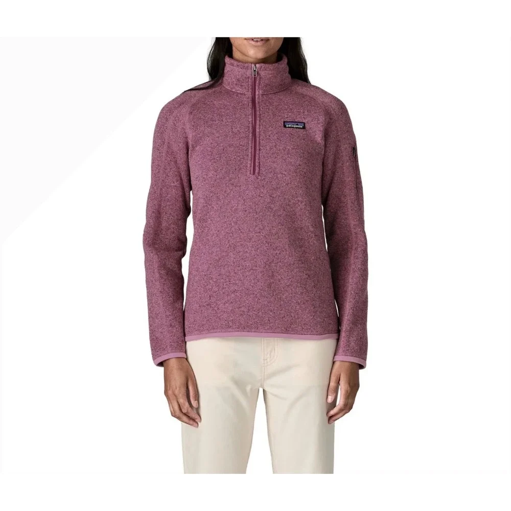 Patagonia Better Sweater 1/4 pull over XS fleece pink outdoor performance